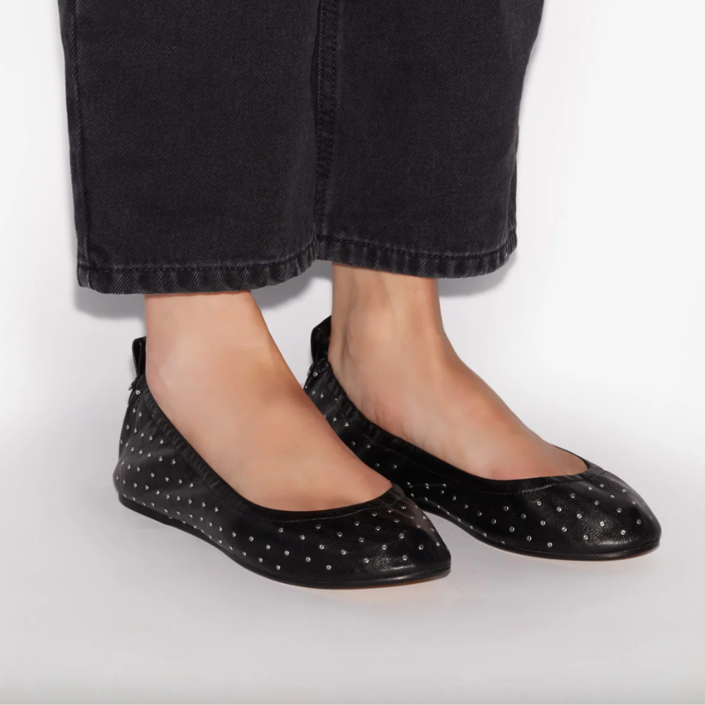 Isabel Marant Belna Ballerinas Black/Mini Studs – costume