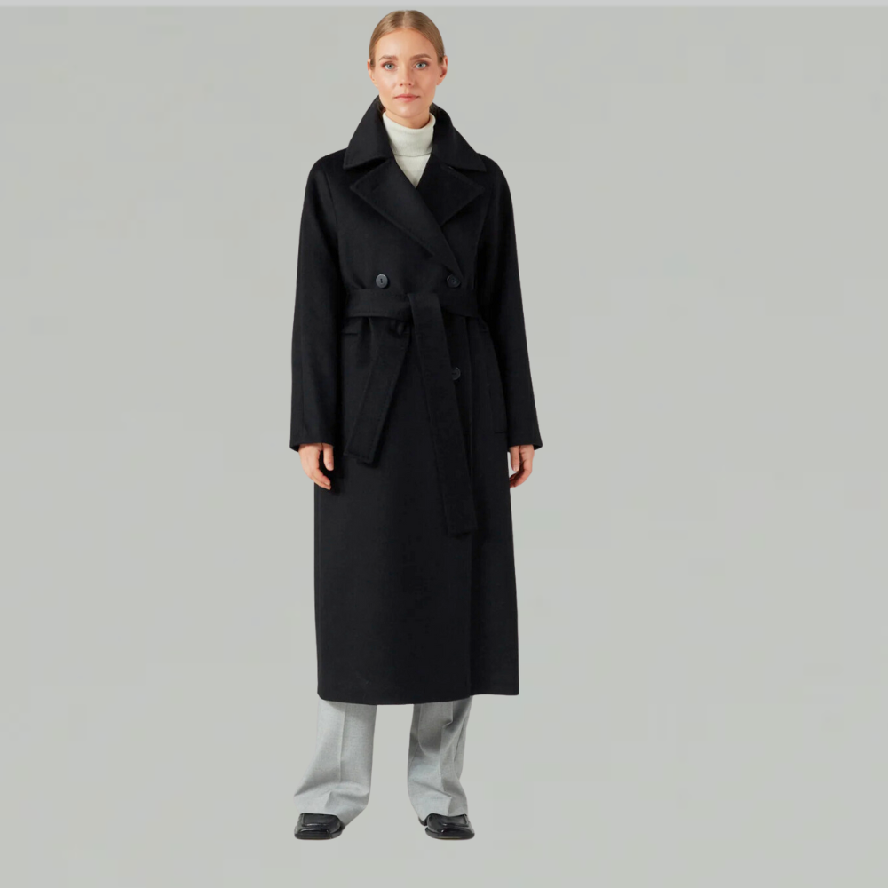 InAvati Belted Coat Black