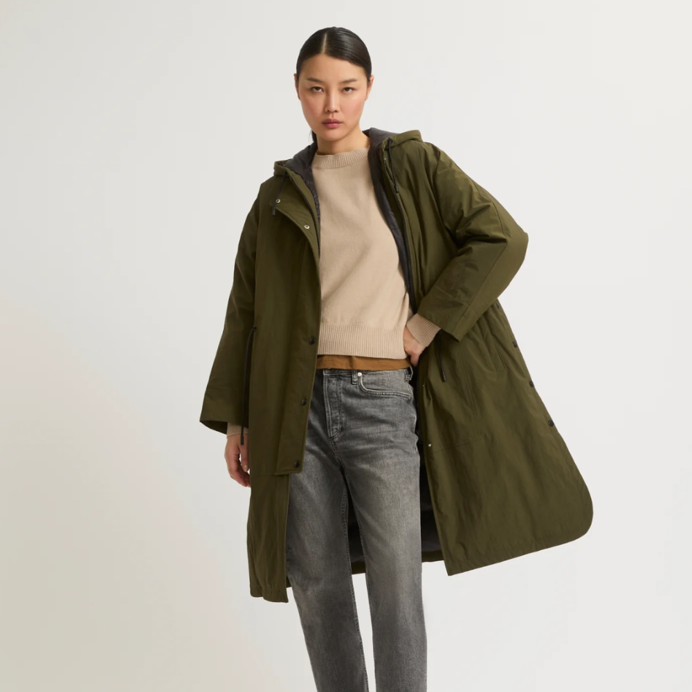 Yves Salomon Cape Coat - Army Green – costume