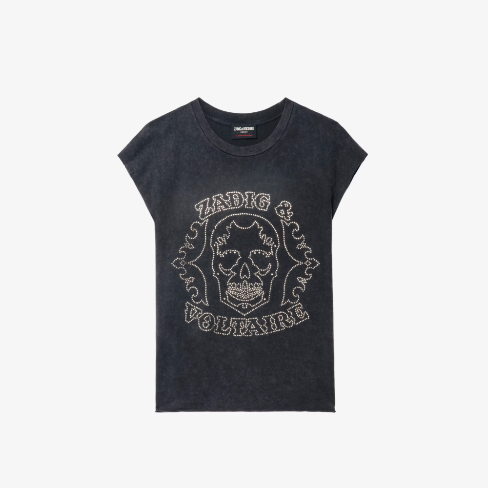 Zadig Voltaire Cloe Skull Strass T-Shirt Black – costume