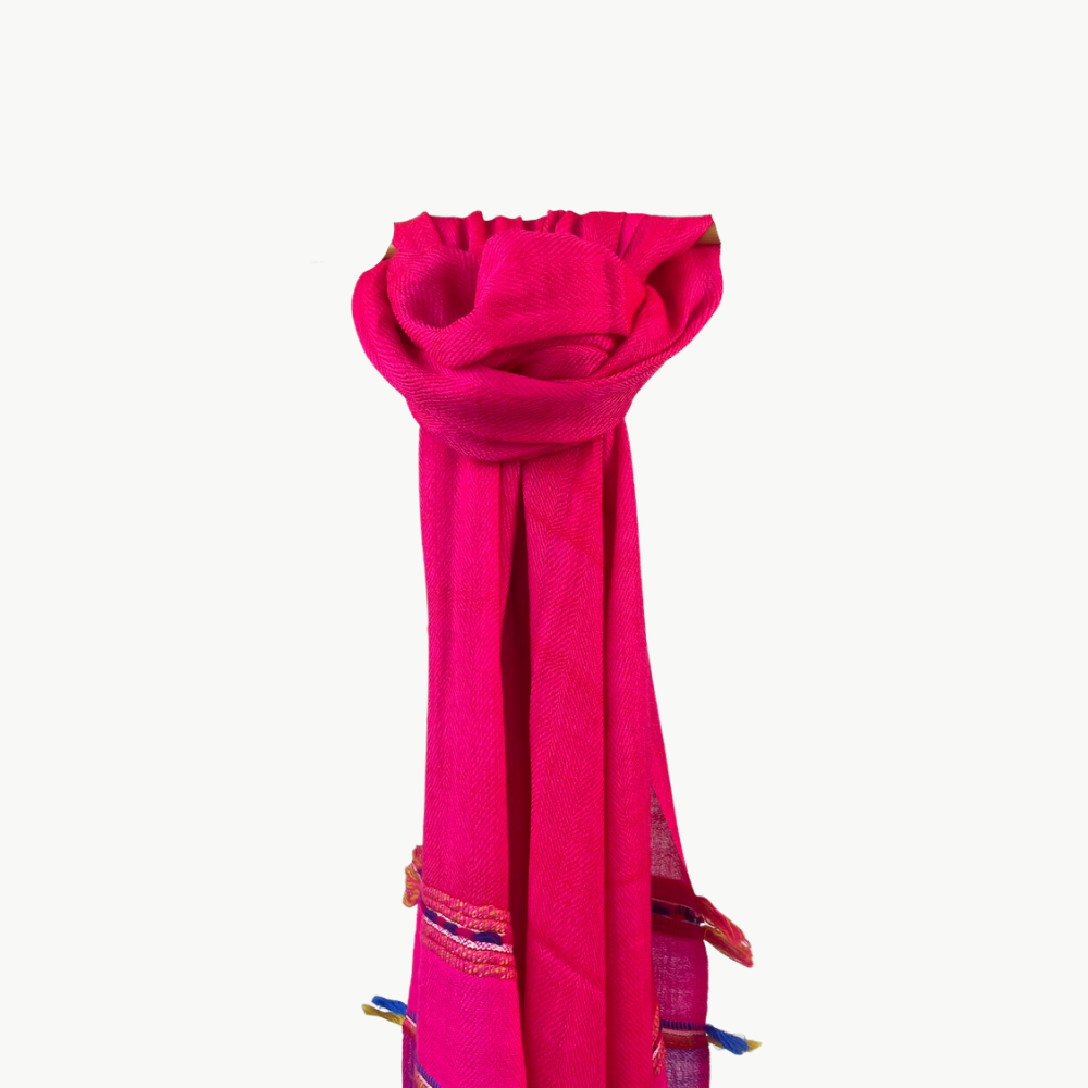 Fab Himalaya Scarf - Fucshia/Blue – costume