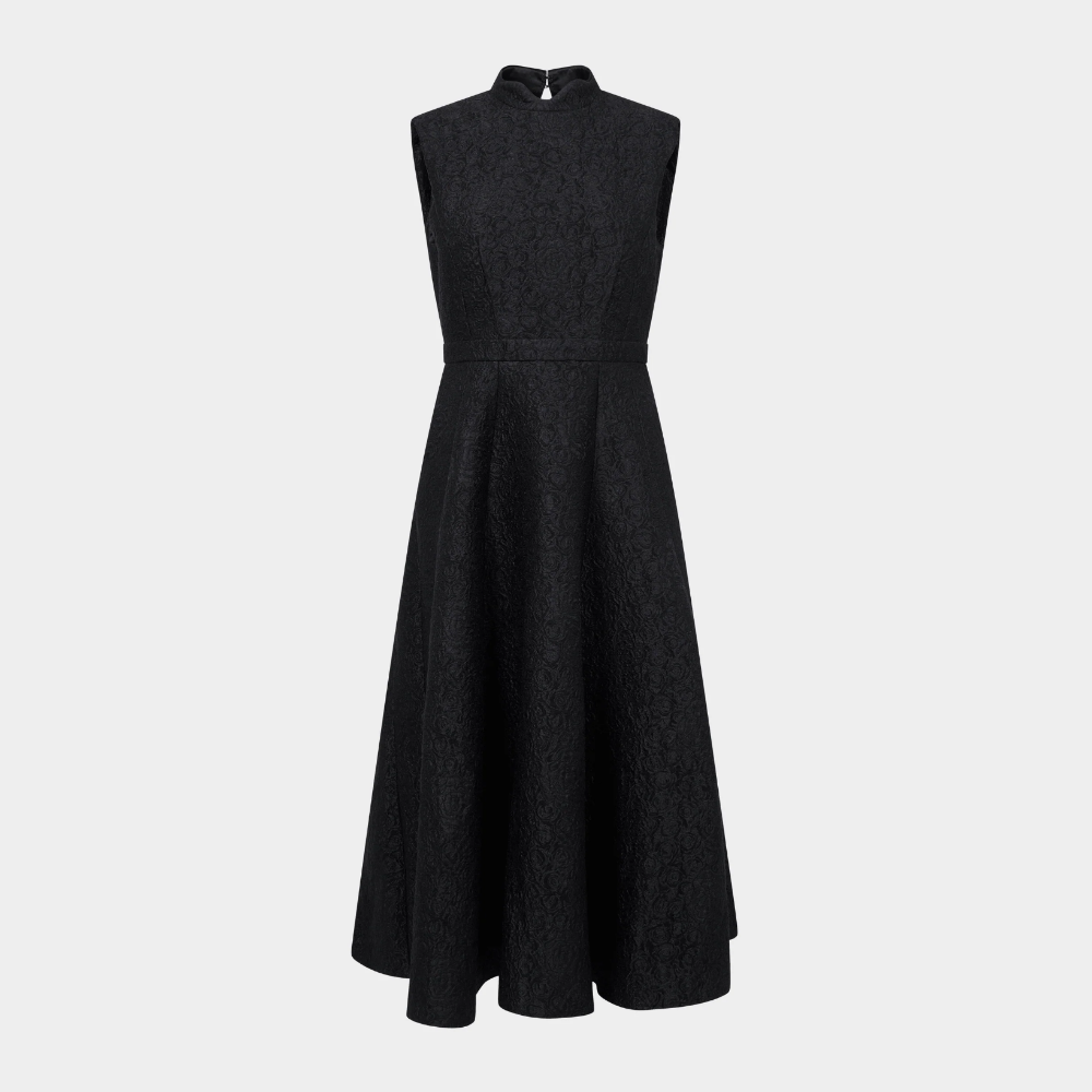 Saloni Flora Dress - Noir Rose  costume